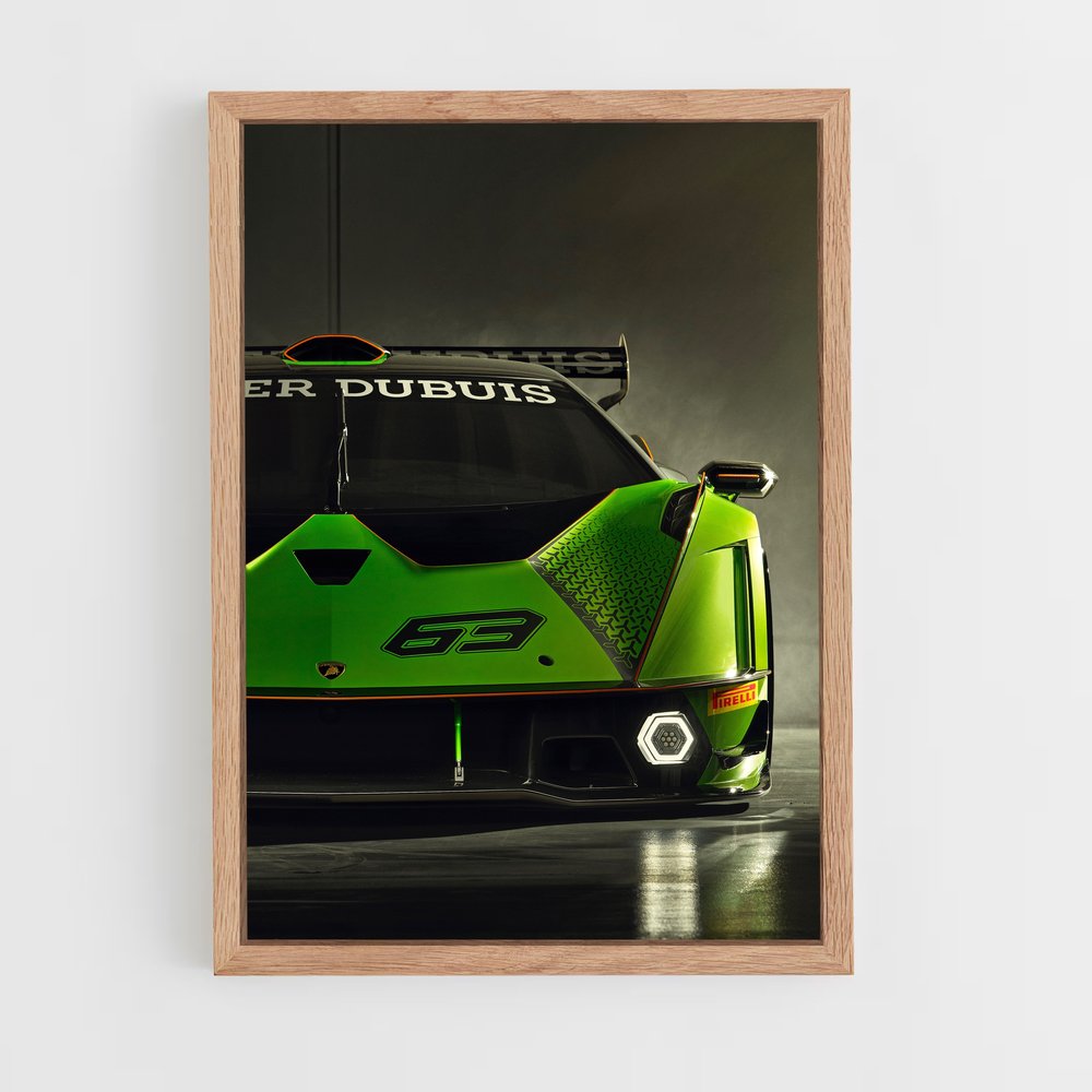 Poster Green Dream Machine – affiche Lamborghini (vue 4)